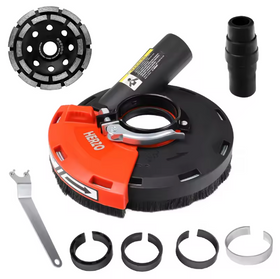 Adaptor tip aparatoare pt disc flex, cu colector praf si disc vidia 125mm, slefuit - 0