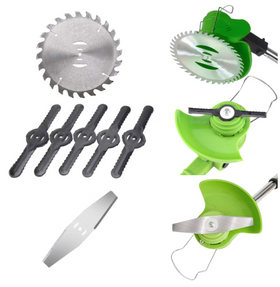 Set lame si disc pentru trimmer de iarba, 7 piese