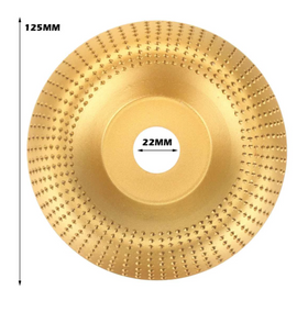 Disc cu raspel pentru flex, polizor unghiular, 125 mm x 22 mm, pt lemn - 0