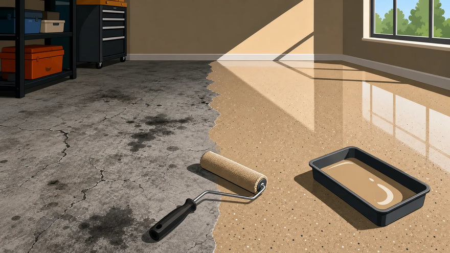 Pardoseală epoxidică pentru garaj: ghid DIY