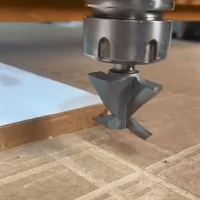 Freza lemn pentru indoit lemn la colt 90, muchii curbate fara imbinari, coada 8mm - 0