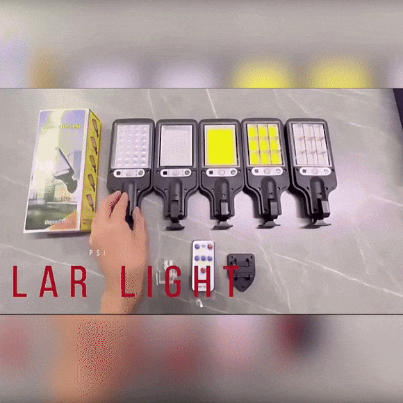 Lampa solara LED cu senzor de miscare