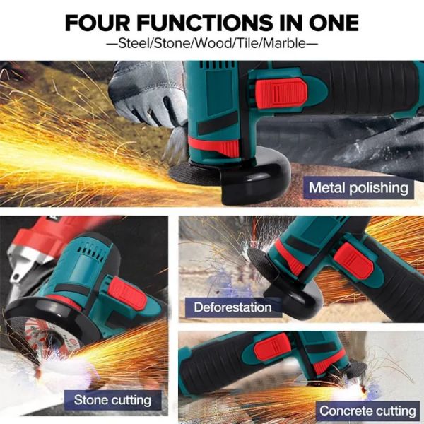 Mini polizor unghiular BRUSHLESS cu acumulator, portabil, 12 V, disc 76mm