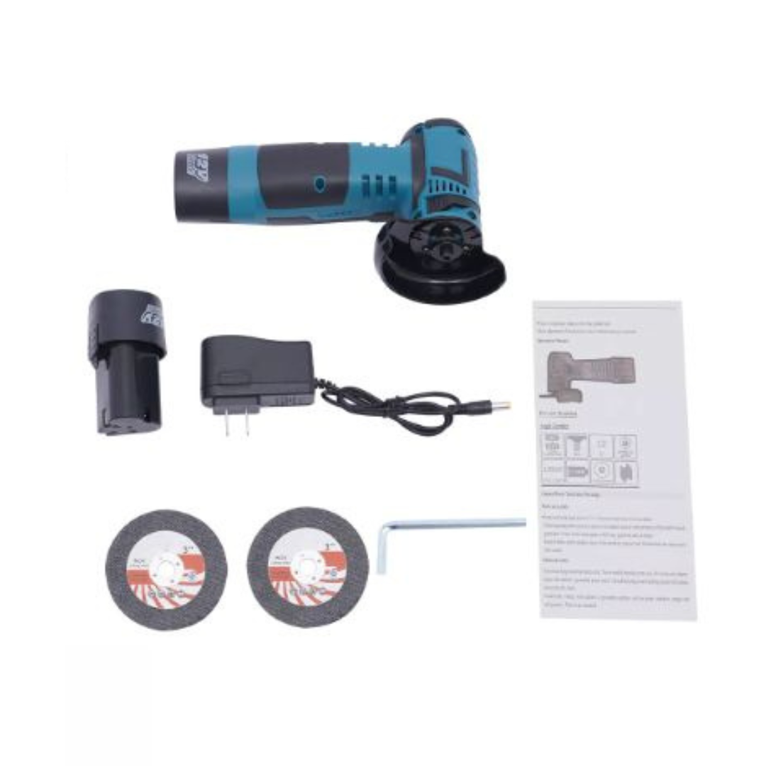 Mini polizor unghiular BRUSHLESS cu acumulator, portabil, 12 V, disc 76mm