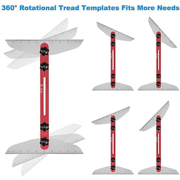 Sablon profesional masurare, trasare si sablonare trepte, rafturi, etc.
