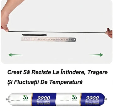 MegaBond™ Silicon de Etanșare Impermeabil – Adeziv Flexibil, Rezistent la Apă, UV și Temperatură, pt. Metal, Sticlă, Ceramică, Lemn, Plastic, 590 ML - 0