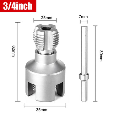 Adaptor bormasina pentru filiere, filetare, tarod tevi PPR, Interior + Exterior