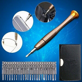 Set, trusa de buzunar cu surubelnite de precizie, 25 buc