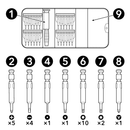 Set, trusa de buzunar cu surubelnite de precizie, 25 buc-4