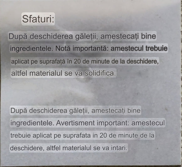 Vopsea, șapă epoxidica cu imitatie de granit, GRANITEPOX™, 1 kg, GRI DESCHIS