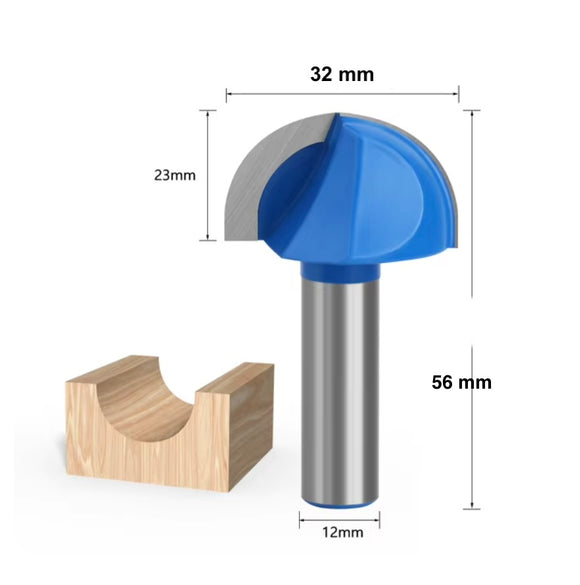 Freza convexa pentru imbinari la ciubar 12x32x56 mm