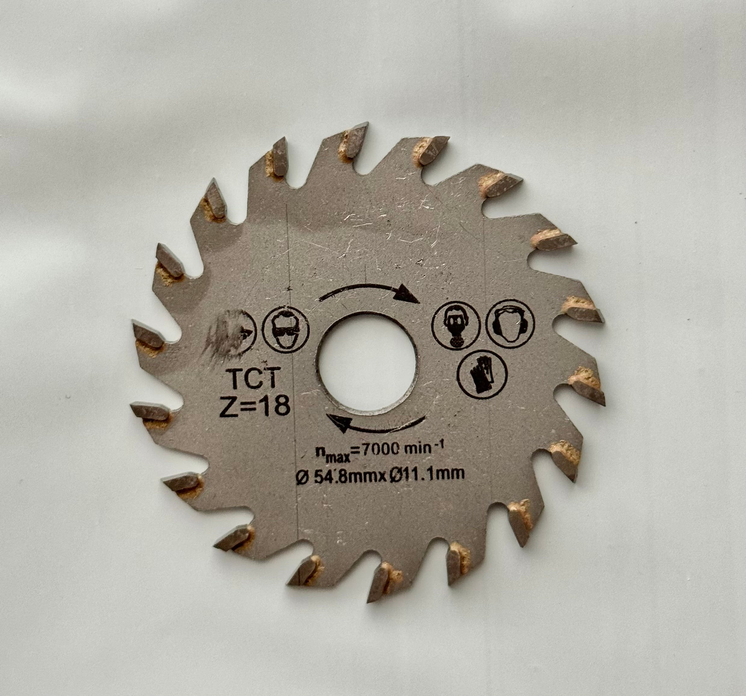 Disc 55 mm pt. mini fierastrau de banc verde 480W, interior 11mm