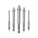 Set 5x burghie conice universale cu vidia (gresie, faianta, piatra, marmura, lemn, beton, etc)-1