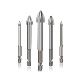 Set 5x burghie conice universale cu vidia (gresie, faianta, piatra, marmura, lemn, beton, etc)