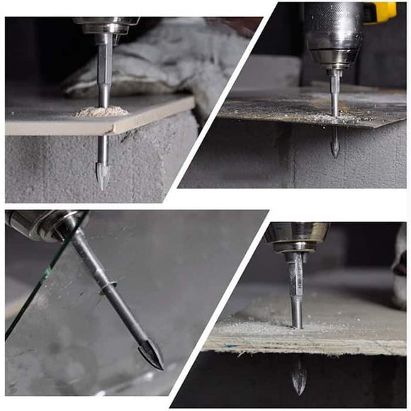 Set 5x burghie conice universale cu vidia (gresie, faianta, piatra, marmura, lemn, beton, etc)