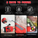Radio 3-in-1 portabil, incarcare solara, manivela sau USB, functie power bank-4