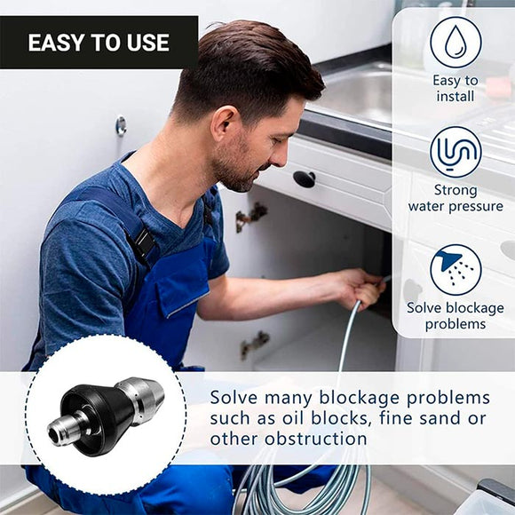 Adaptor de curatare si desfundare cu presiune inalta