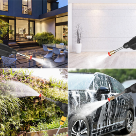 Pistol portabil cu acumulator pentru spalat 260W tip Karcher, 2X acumulatorI - 0