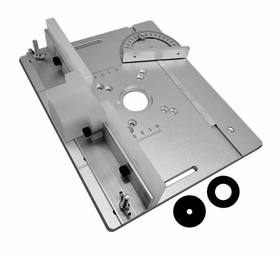 Masa, placa, suport inversat, aluminiu, pentru oberfreza de mana, cu ghidaj - 0