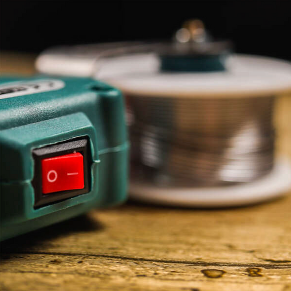 Pistol de lipit PREMIUM, cositorit, letcon cu alimentare automata de cositor, operare cu o mana