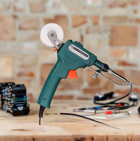 Pistol de lipit PREMIUM, cositorit, letcon cu alimentare automata de cositor, operare cu o mana