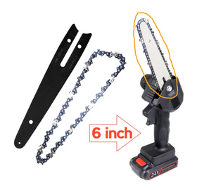 Set lama + 2x lanturi pt. mini fierastrau, drujba electrica de mana (15 cm) - 0