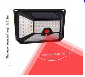 Lampa solara de perete cu senzor miscare, LED (cu mod de veghe) - 0