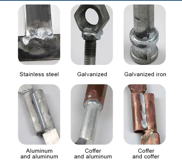 Set 6x Creioane brazare, sudare aluminiu la temperatura joasa, insertie pudra