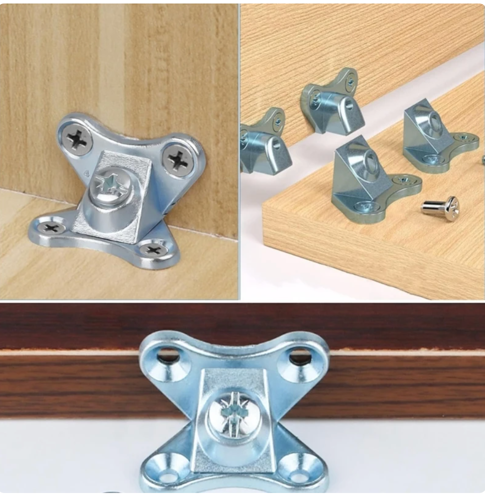 Conector imbinari lemn la 90 tip fluture (mobilier, panouri lemn)