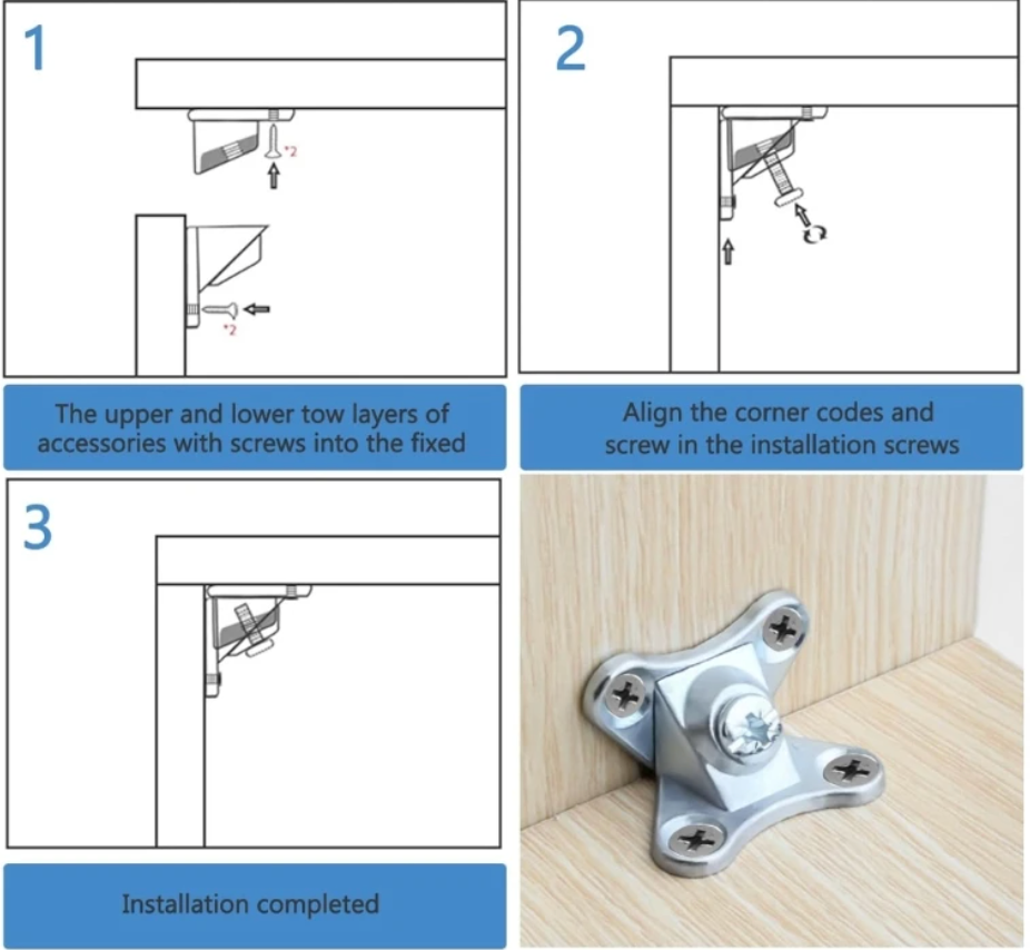 Conector imbinari lemn la 90 tip fluture (mobilier, panouri lemn)