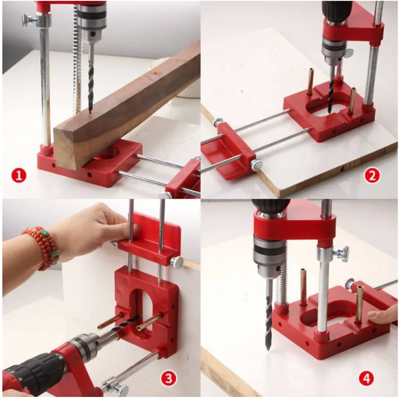 Sistem de sablonare si ghidare gauri de precizie, pentru masina gaurit, bormasina