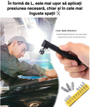 Adaptor cotit in L la 90°, pt. bituri, prindere hexagonala + set 10 bituri cadou-3