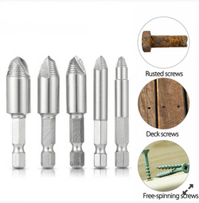 Set 5x extractoare de suruburi deteriorate - 0