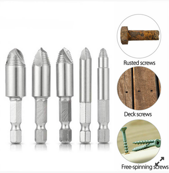 Set 5x extractoare de suruburi deteriorate