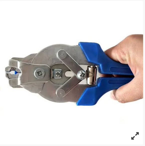 Patent, cleste de crimpare cu sarmulite tip inel pt vergele, tije, cabluri, etc