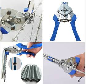 Patent, cleste de crimpare cu sarmulite tip inel pt vergele, tije, cabluri, etc - 0