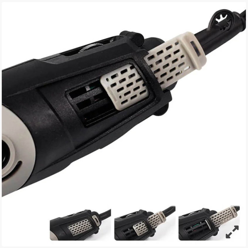 Set polizor drept, biax cu 176 piese, 220V, 28.000 rot/min