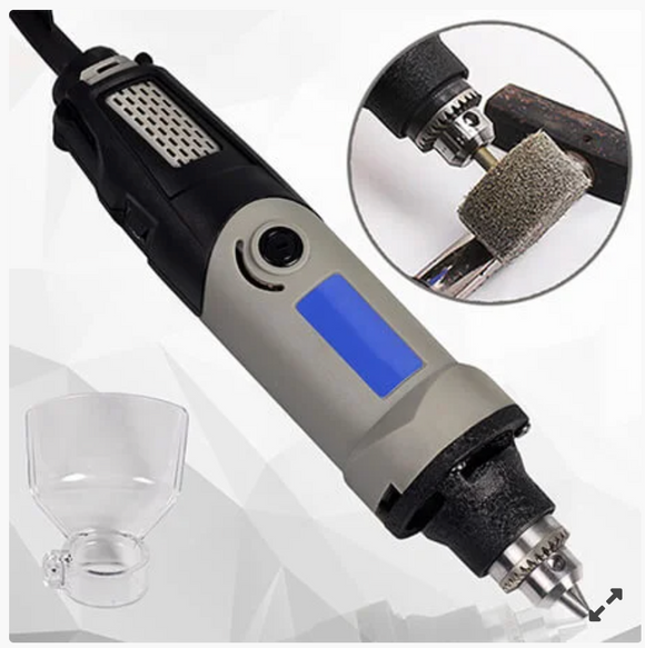 Set polizor drept, biax cu 176 piese, 220V, 28.000 rot/min