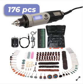 Set polizor drept, biax cu 176 piese, 220V, 28.000 rot/min - 0