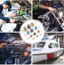 Set 200x conectori, tuburi termocontractibile cu fludor pt fire-5