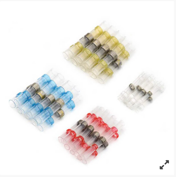 Set 200x conectori, tuburi termocontractibile cu fludor pt fire