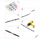 Set 200x conectori, tuburi termocontractibile cu fludor pt fire-3