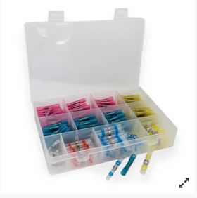 Set 200x conectori, tuburi termocontractibile cu fludor pt fire