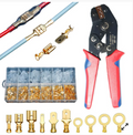 Set cu patent/ cleste si 450 accesorii pentru imbinat fire (papuci, inele)