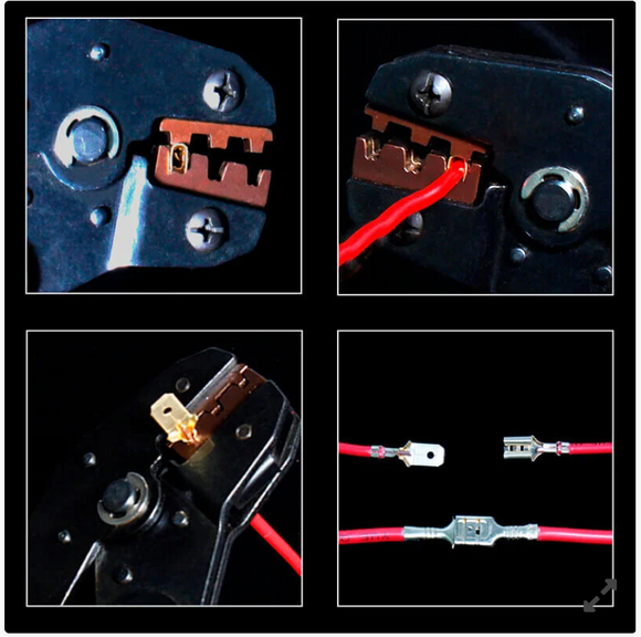 Set cu patent/ cleste si 450 accesorii pentru imbinat fire (papuci, inele)