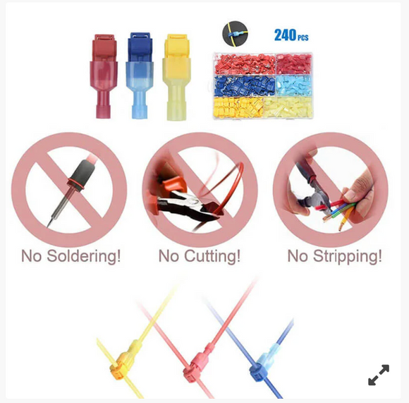 Set 240x conectori pt imbinat si intersectat fire in T