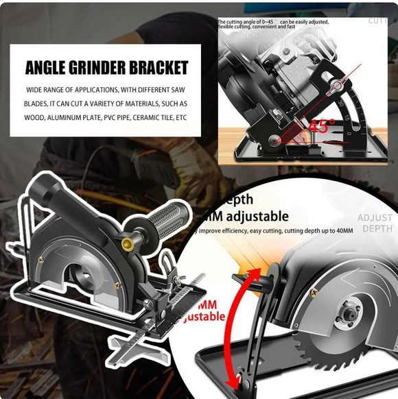 Adaptor tip fierastrau circular pt. flex, polizor unghiular 100-125 mm + 7 discuri
