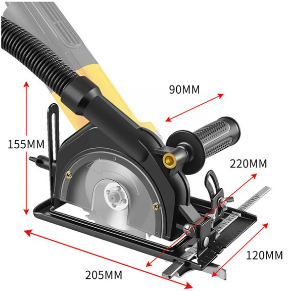 Adaptor tip fierastrau circular pt. flex, polizor unghiular 100-125 mm + 7 discuri