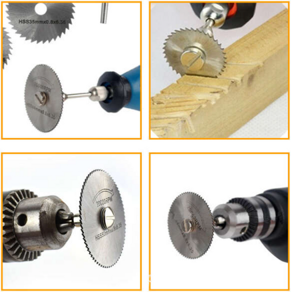 Set de 5x mini panze, discuri pt dremel, biax