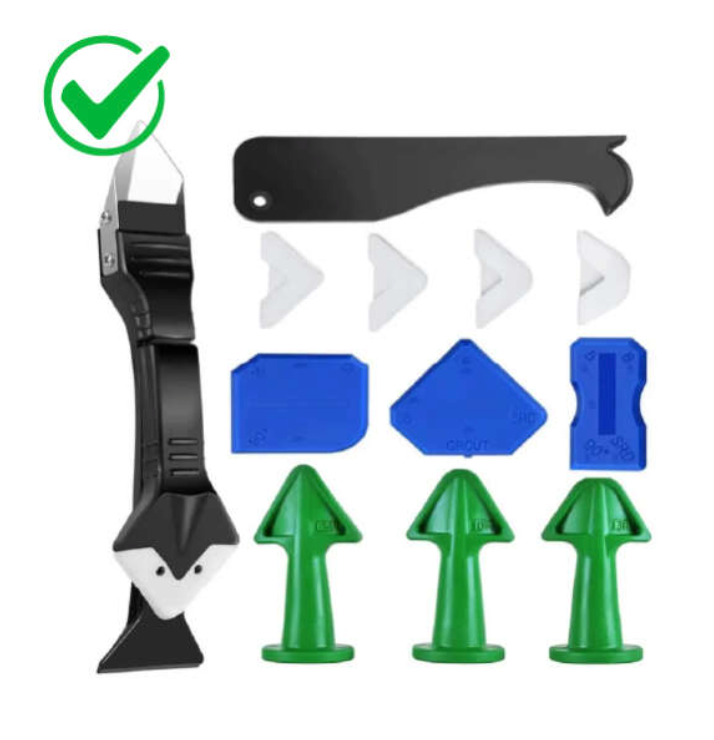 Set 13x accesorii pentru curatat si intins silicon